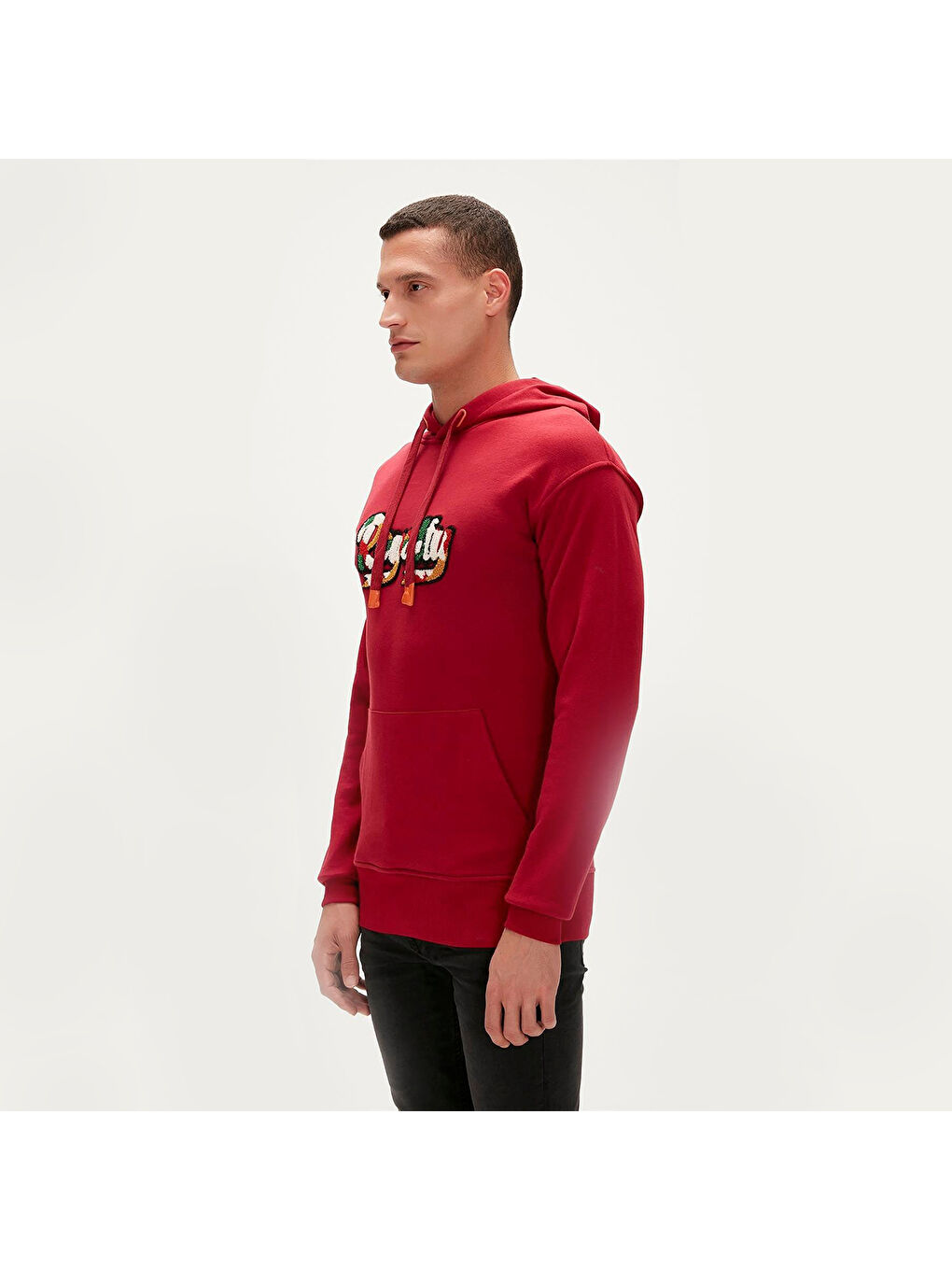 Royalty Erkek Bordo Sweatshirt-4