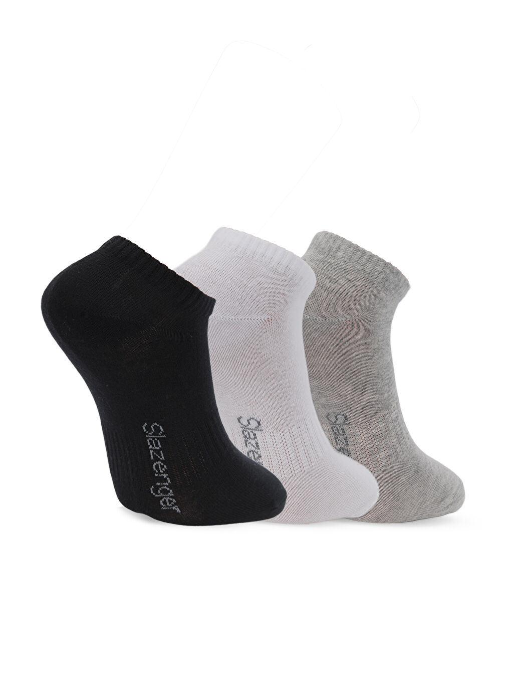 JADIRA 3 lü Erkek  Siyah / Beyaz Çorap-1