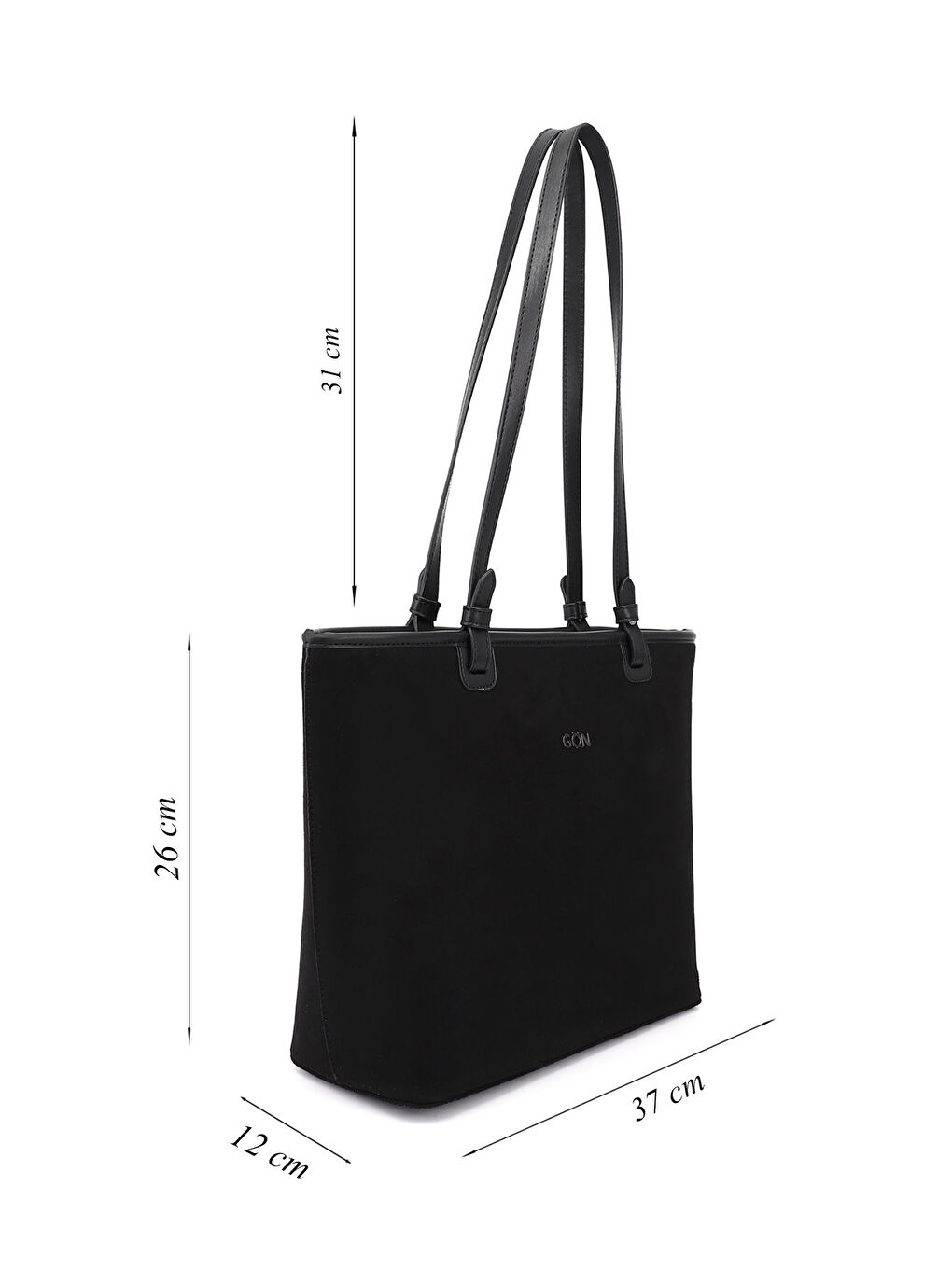 Siyah Kadın SİYAH MELANJ Omuz Çantası-1