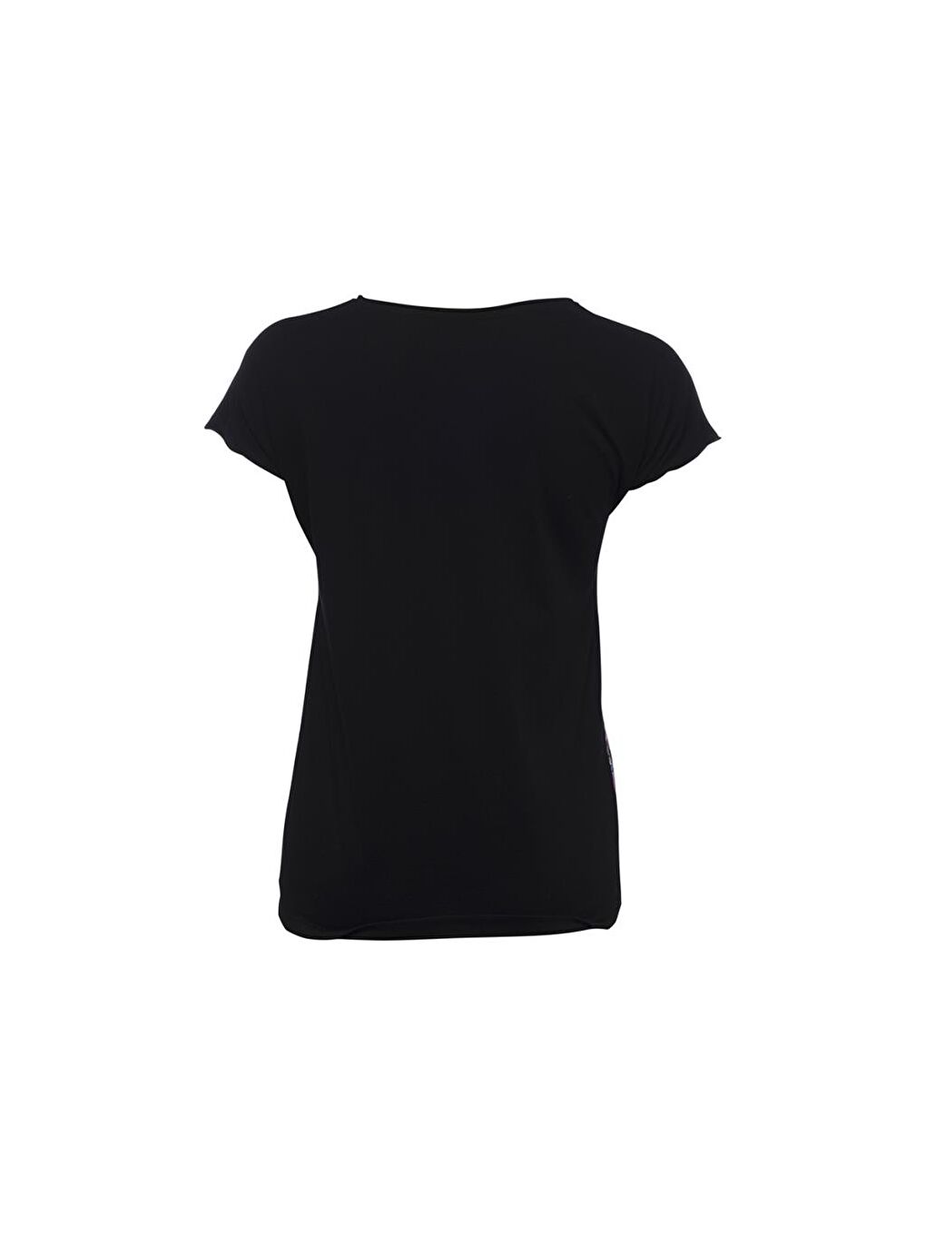 Siyah Owl and City Kadın T-Shirt-2