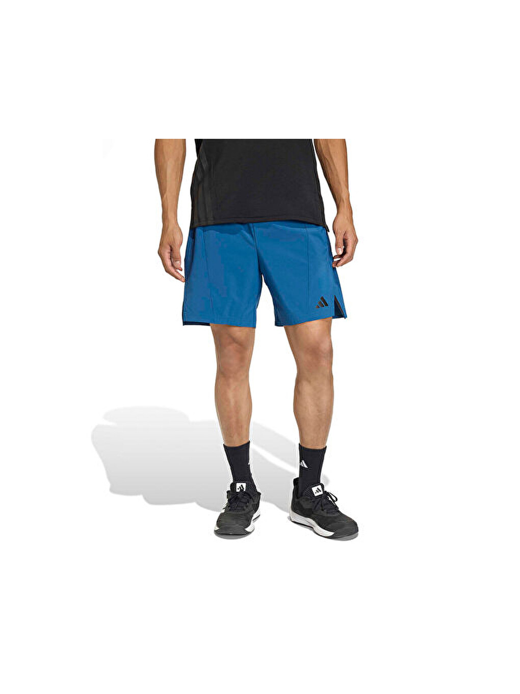 D4t Short Erkek Antrenman Şortu Ke9861 Mavi-2