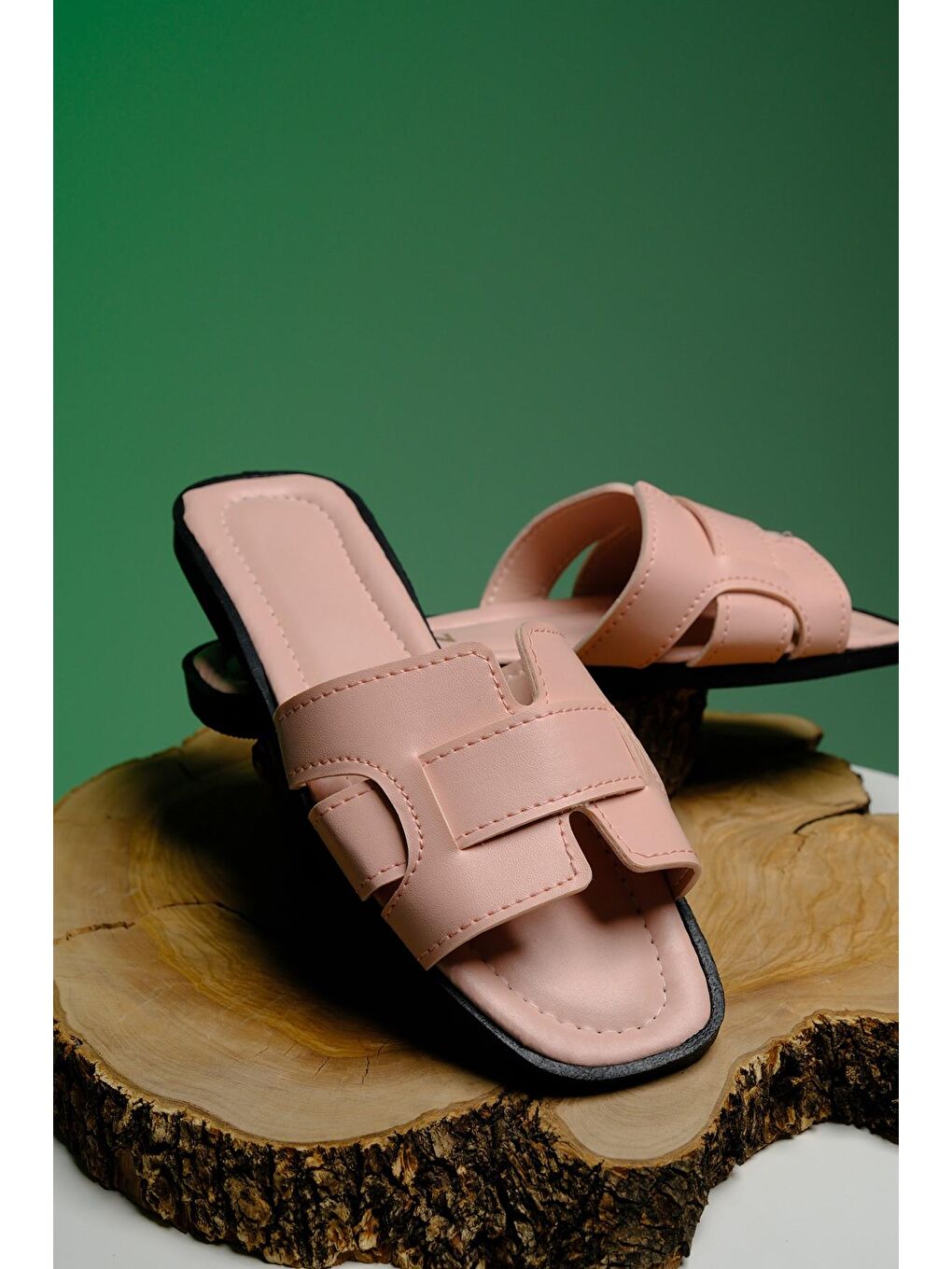 Pembe Chia Günlük Anne Genç Kadın Terlik-5