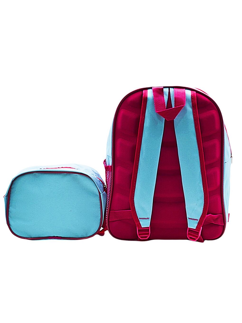 2 Bölmeli Kelebek Okul Sırt Çantası Ve Beslenme Çantası Turkuaz KOD:1308-1