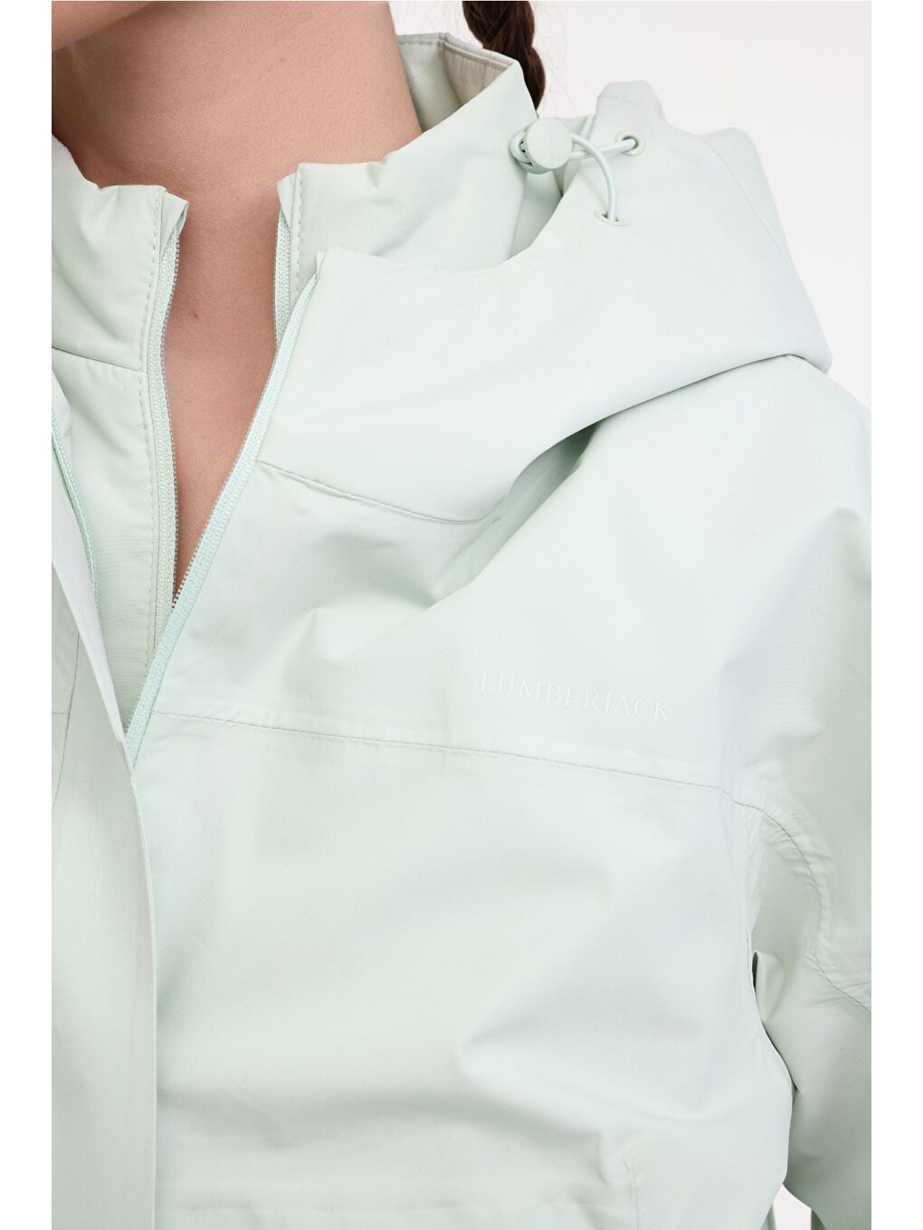 WL RUSA 17GF6-02 5FX Su Yeşili Kadın Mont-3