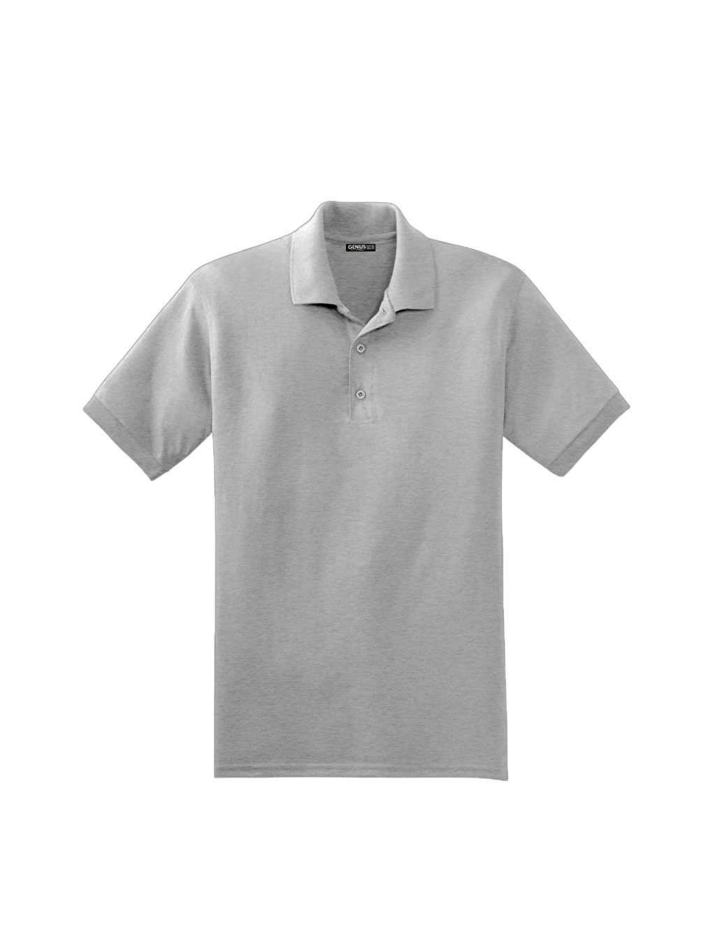 Gri Erkek Çekmeyen Pamuklu Kumaş Regular Fit Standart Kesim Kıvrılmaz Polo Yaka Tişört   POLOYAKA-TSHIR