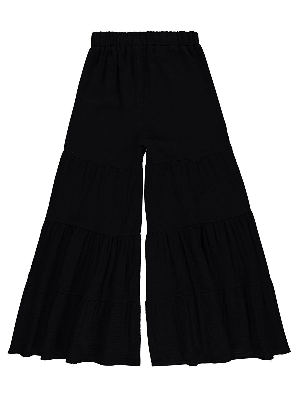 Girls Kat Kat Parçalı 10-13 Yaş Pantolon - Siyah-1