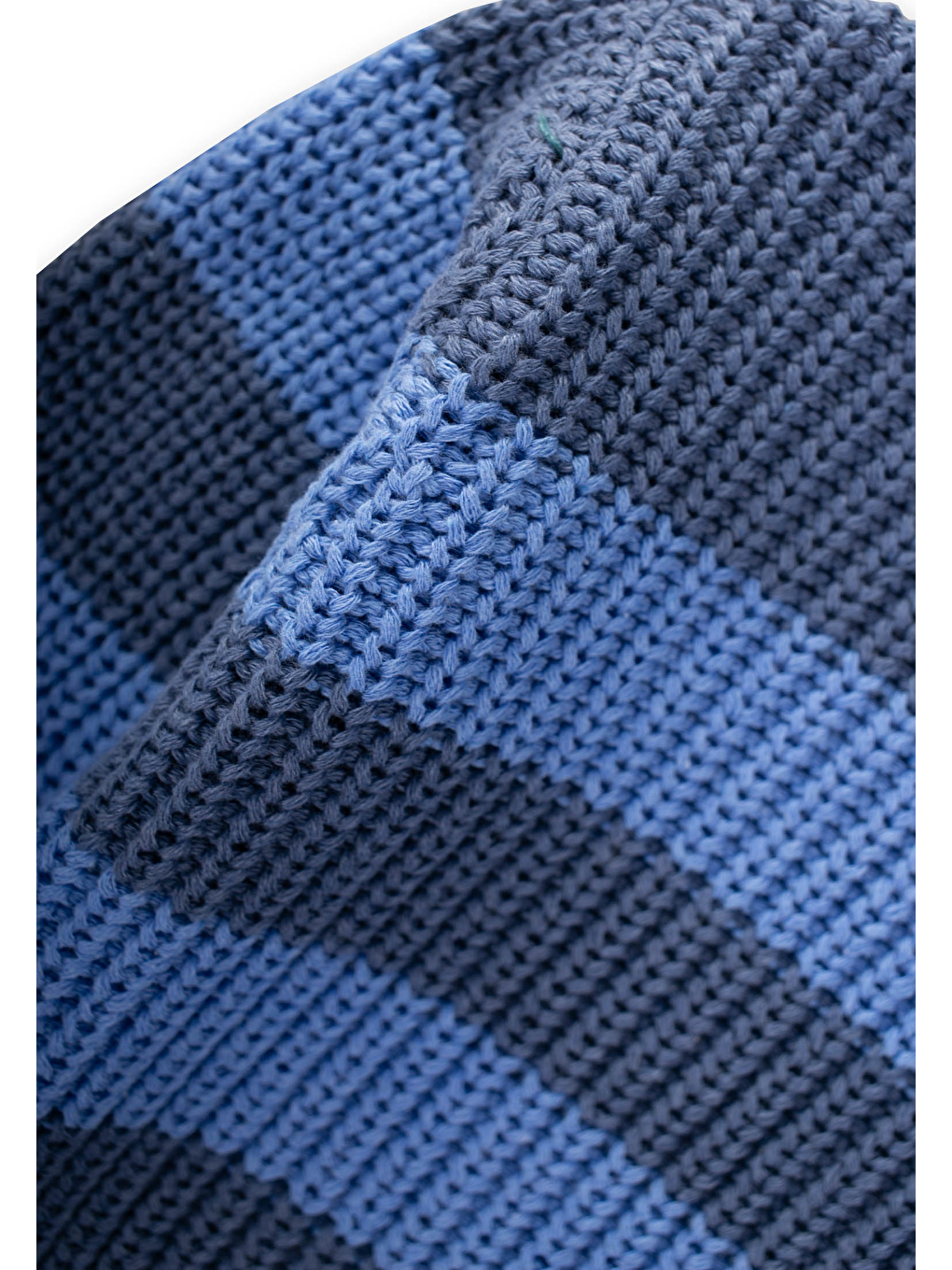 Selanik Çizgili Triko Kazak 2-8 Yaş İndigo Mavi-2