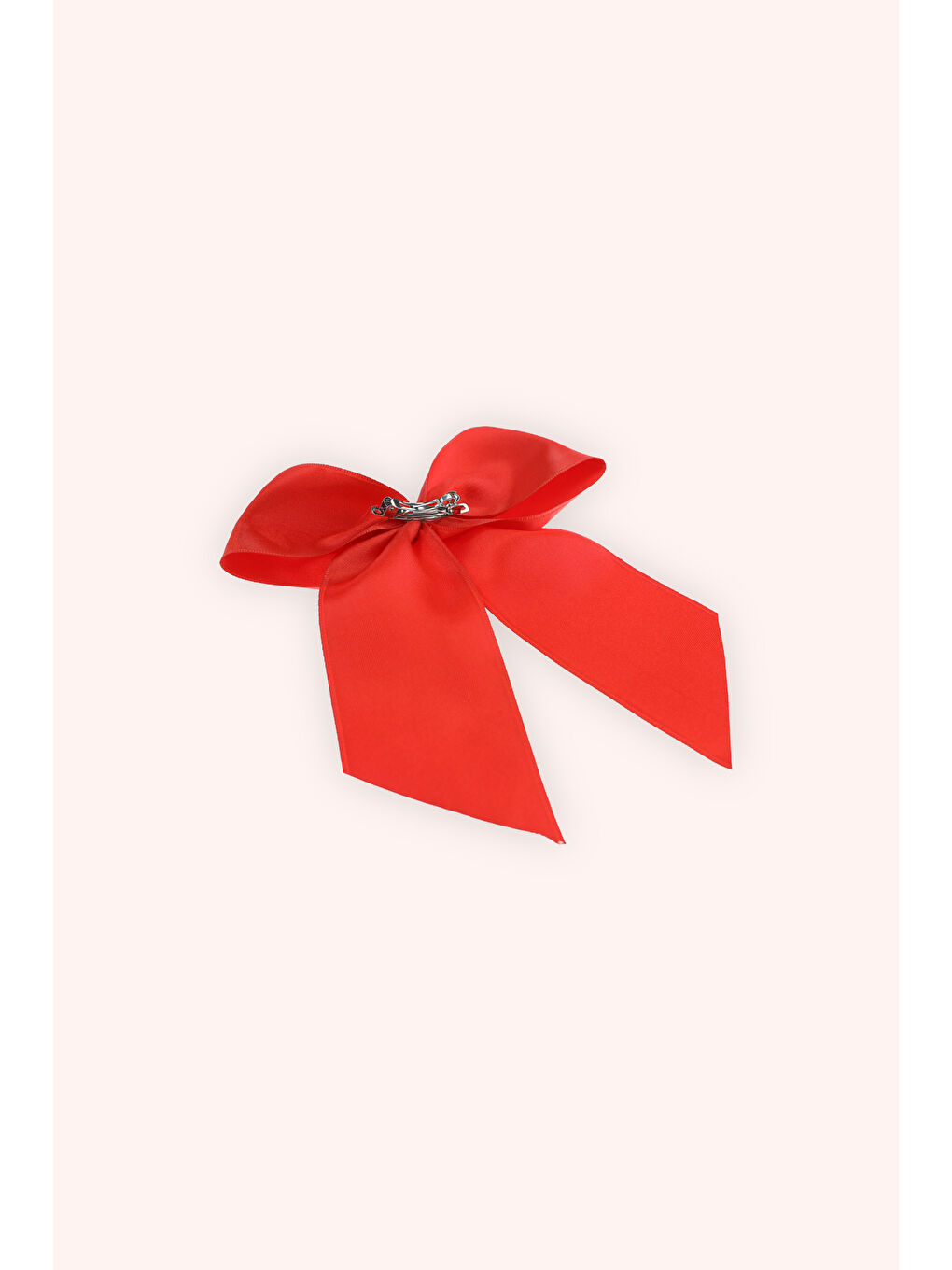 Kız Çocuk Kurdela Kırmızı Toka-1