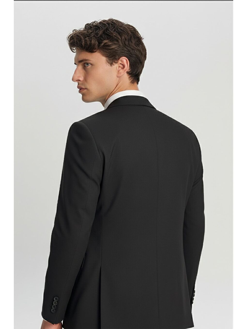 Giotelli Siyah Yelekli Sivri Yaka 6 Drop Takım Elbise-5