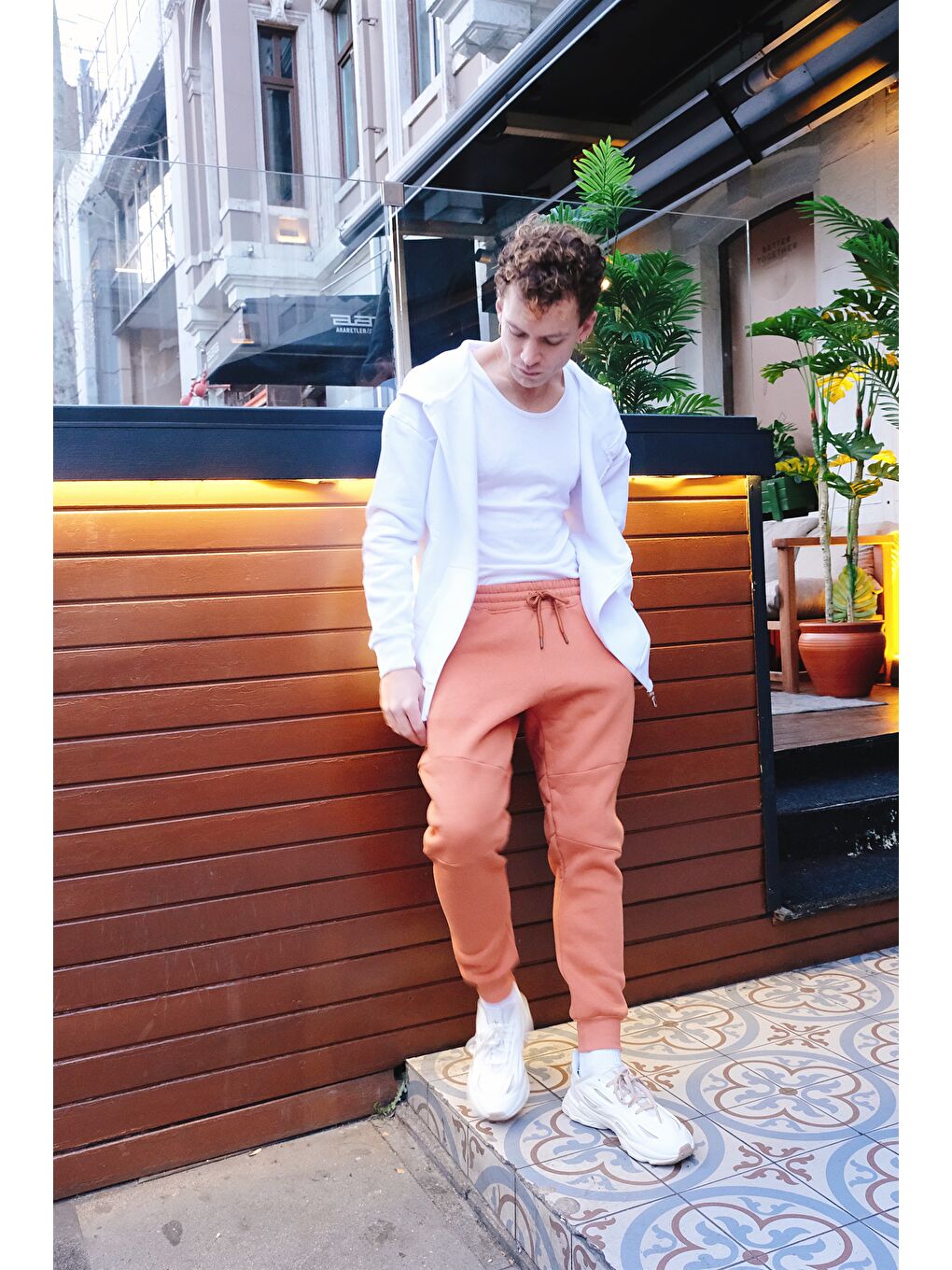 Kahverengi Erkek Tarçın Eşofman Alt