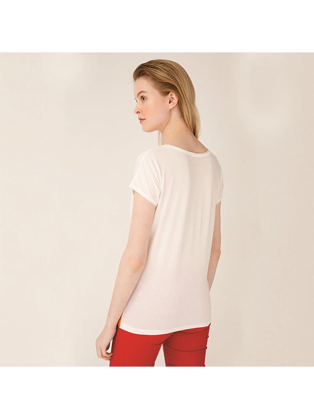 Beyaz Bereket Balıkları Kadın T-Shirt-6