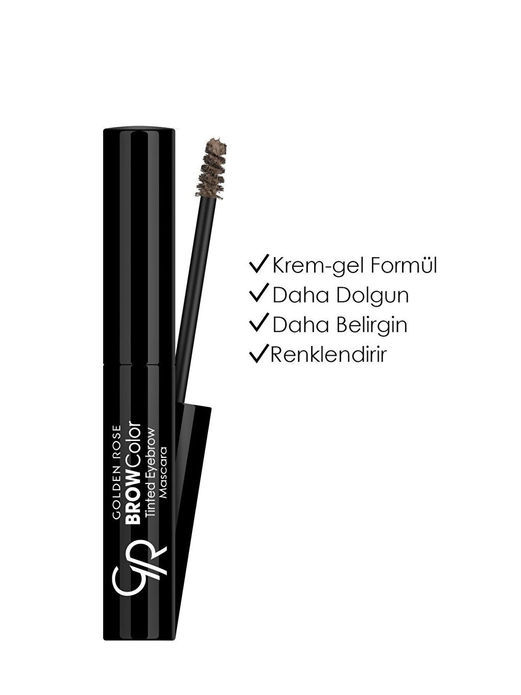 GOLDEN ROSE Brow Color Tinted Eyebrow Mascara No: 02 Light Brown - Kaş Maskarası - 1