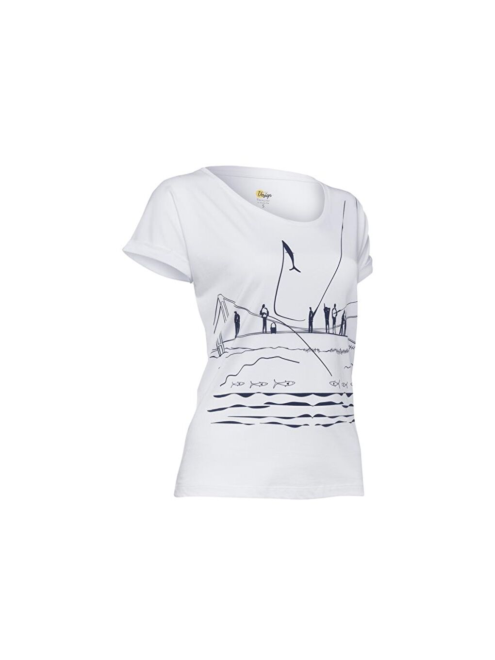 Beyaz Balıkçılar T-Shirt-1