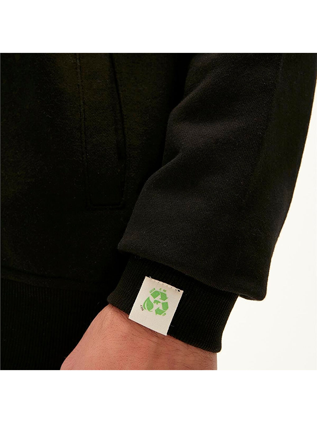 Re Born Erkek Siyah Sweatshirt-1