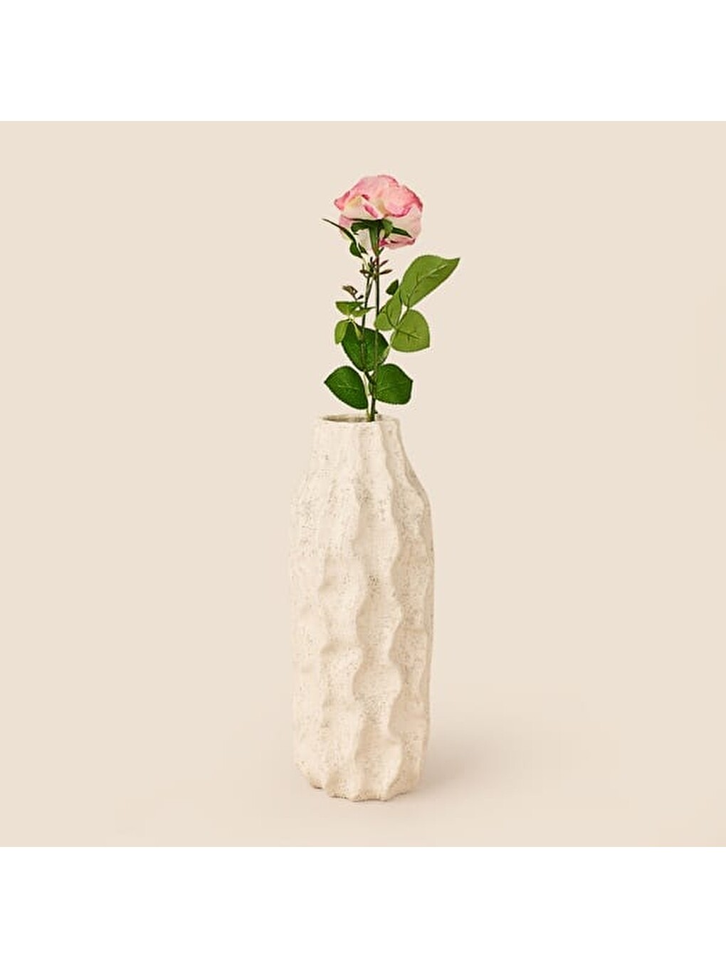 Deco Katmerli Gül Yapay Dal Çiçek - Açık Pembe - 50 cm