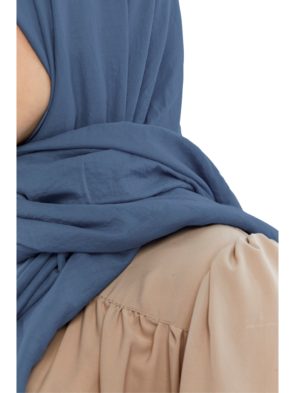 Pamuk Soft Gök Mavisi Şal-3