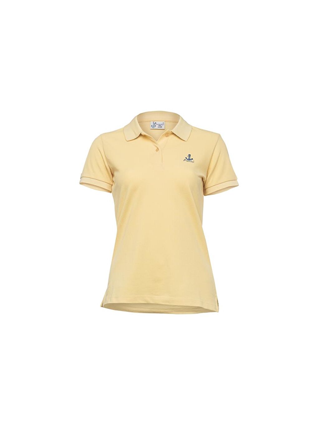 Sarı Yengeç Kadın Polo Yaka T-Shirt