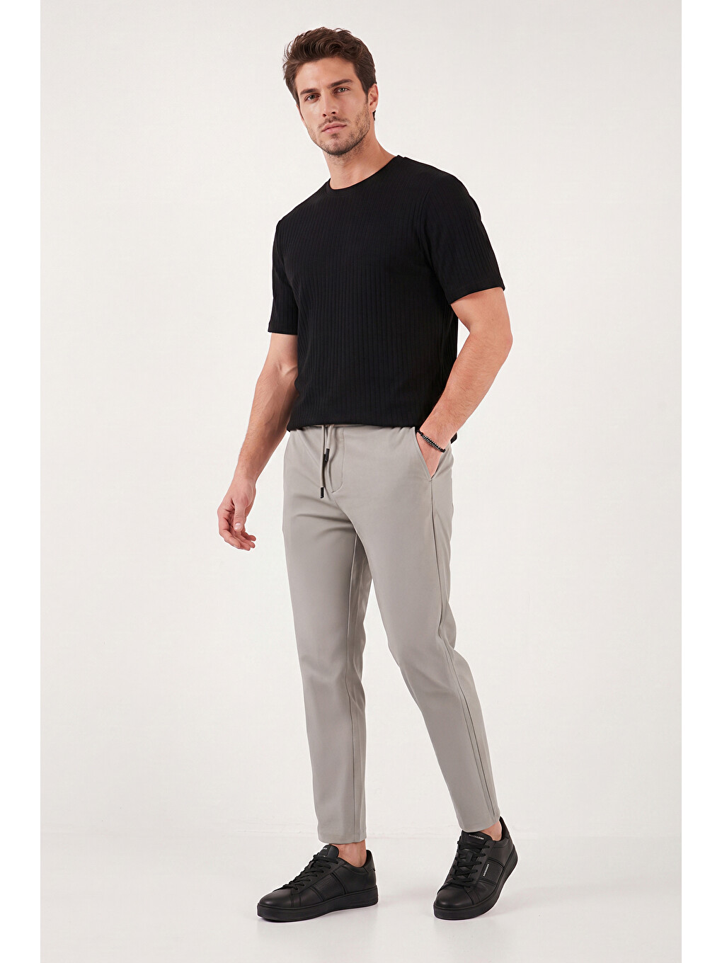 Bej Pamuklu Regular Fit Normal Bel Pantolon Cf26s615307-2