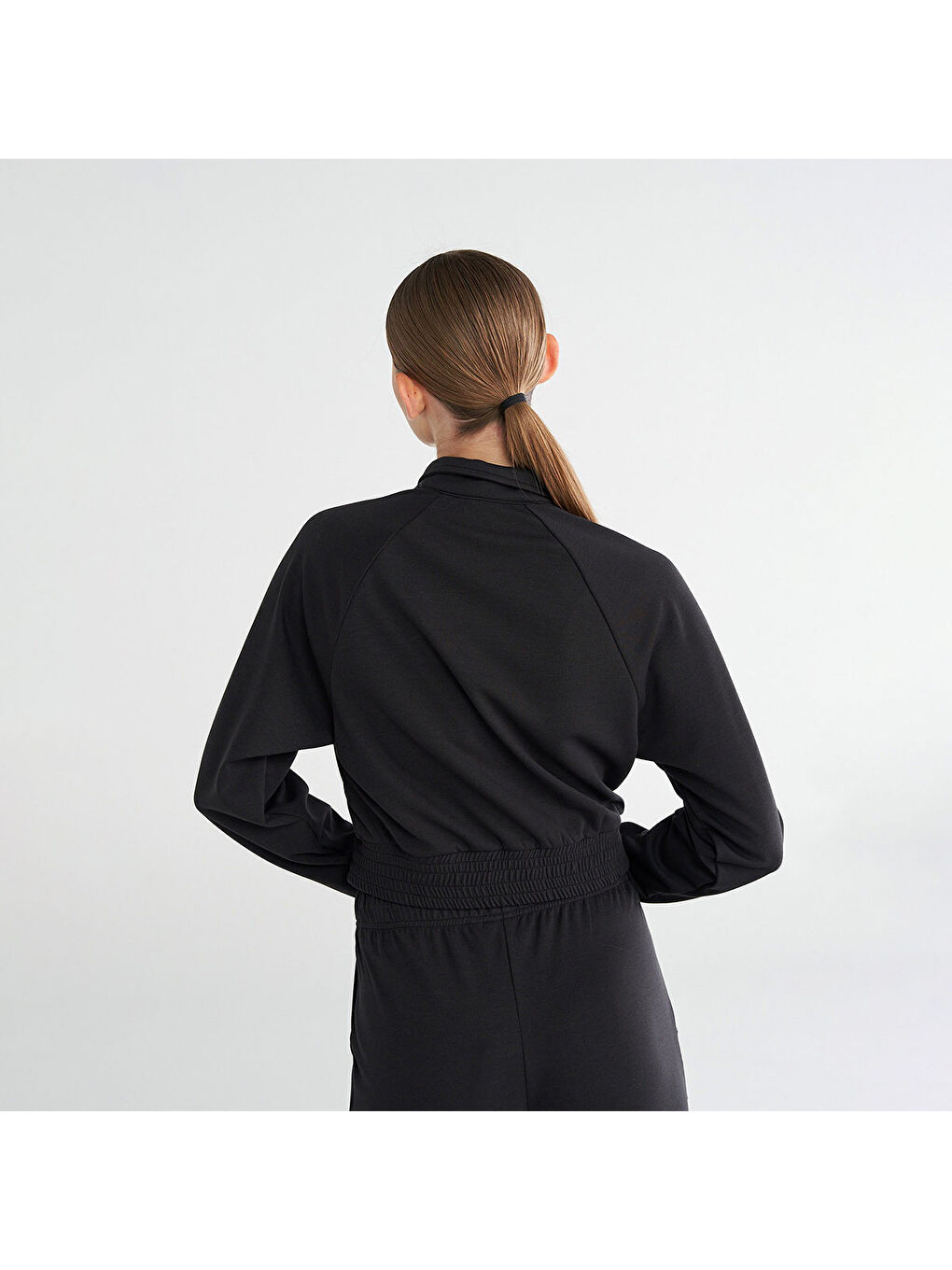 Jed Kadın Siyah Klasik Yaka Ceket-1