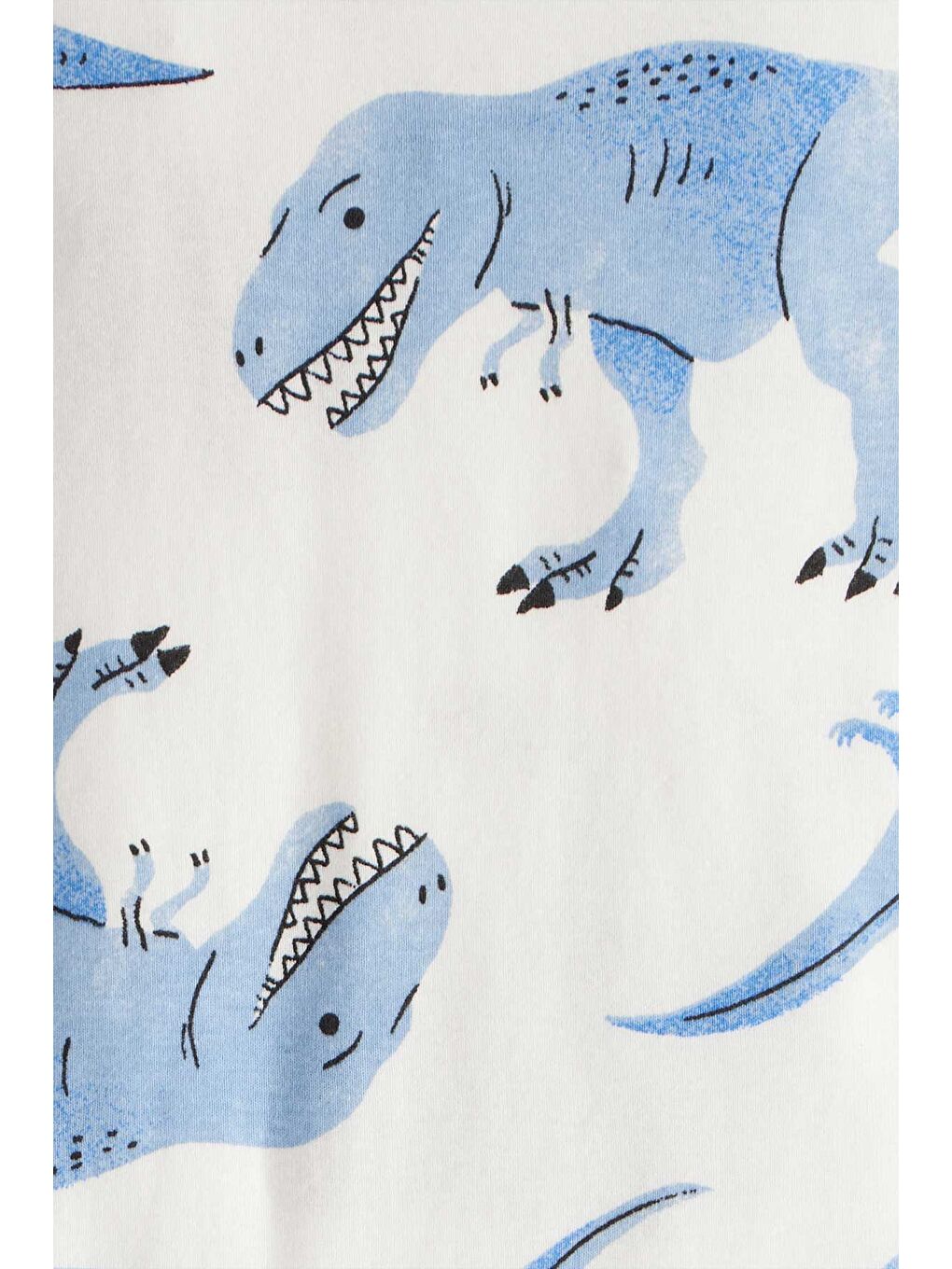 Erkek Çocuk Mavi Pijama Set-2