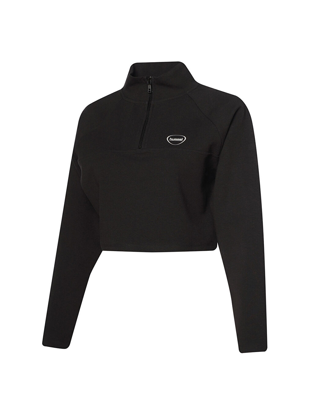 Tech Kadın Siyah Bisiklet Yaka Sweatshirt