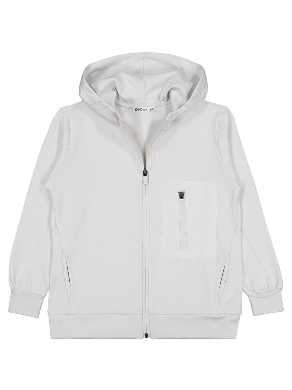 Gri Boys Etiketli - Micro Garnili 6-9 Yaş Hırka