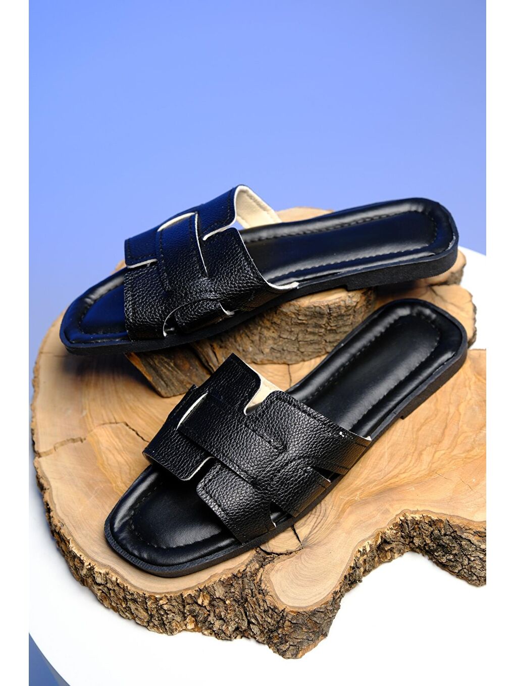 Siyah Chia Günlük Anne Genç Kadın Terlik-1