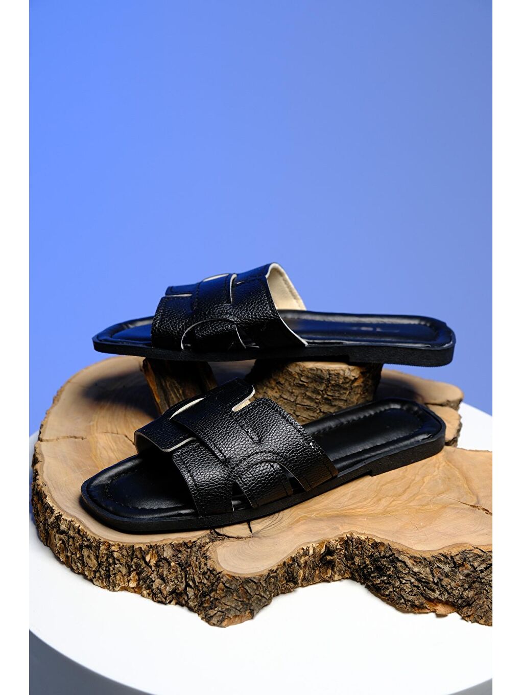 Siyah Chia Günlük Anne Genç Kadın Terlik-3