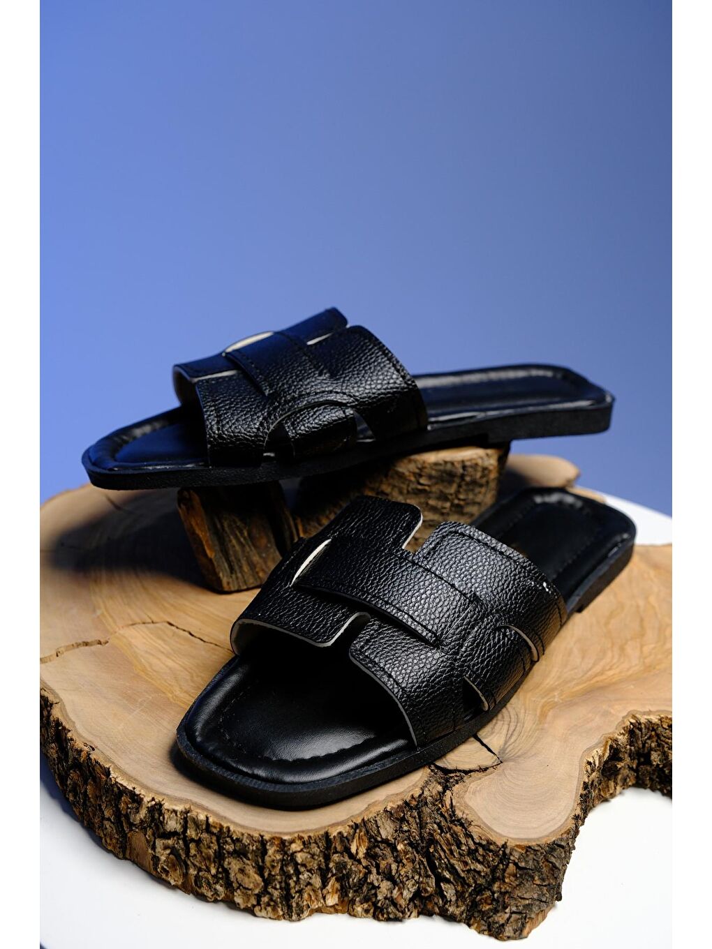 Siyah Chia Günlük Anne Genç Kadın Terlik-4