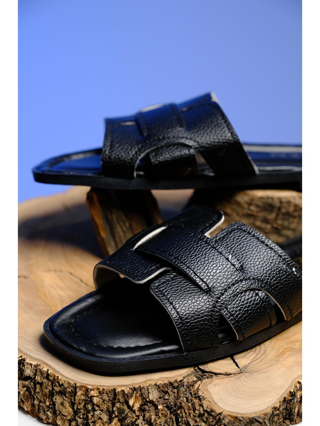 Siyah Chia Günlük Anne Genç Kadın Terlik-5