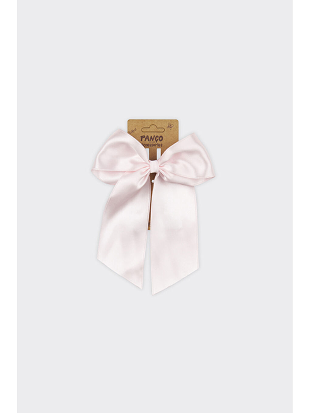 Pembe Kız Çocuk Kurdela Pudra Toka-1