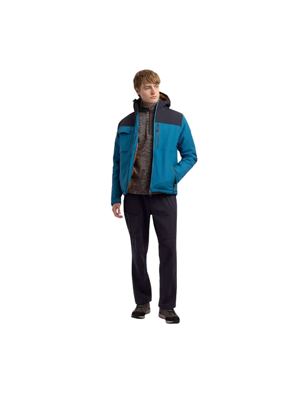 Lacivert Eastwell Padded Erkek Mavi Outdoor Ceketi-1