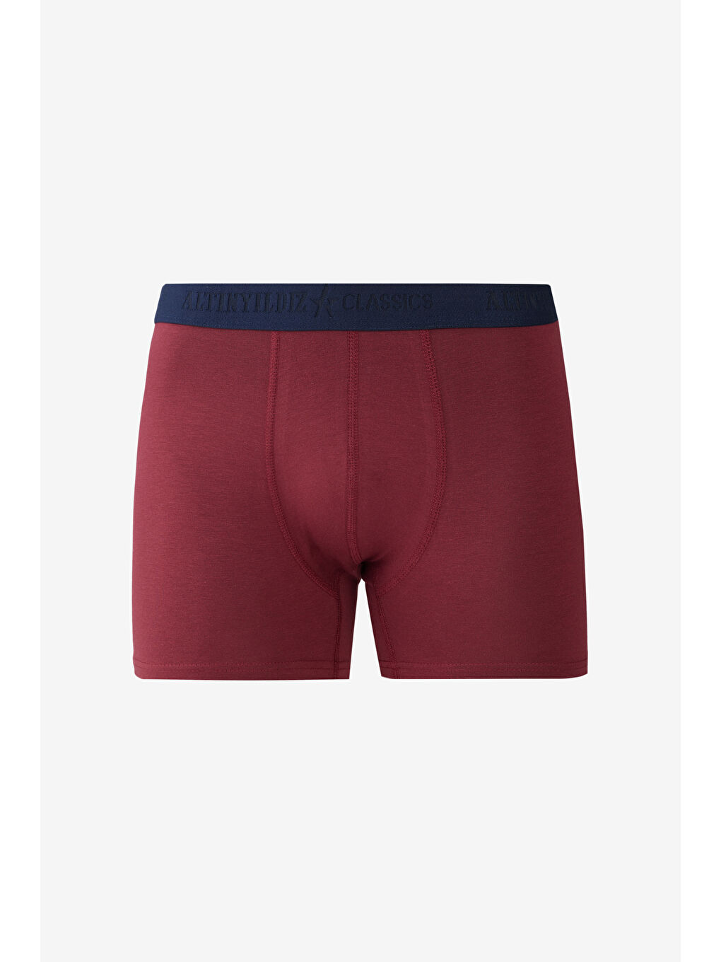 Erkek Lacivert-Bordo-Siyah Premium Pamuklu 3'lü Paket Esnek Boxer-1