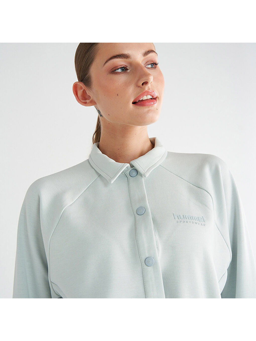 Jed Kadın Mavi Klasik Yaka Ceket-2