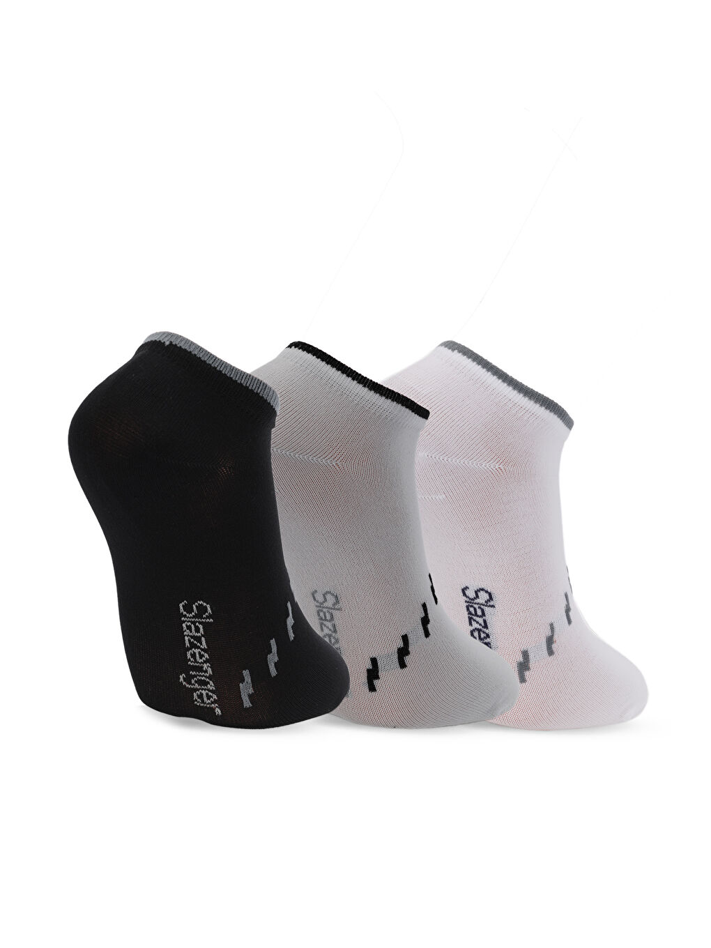 JARA 3 lü Erkek  Siyah / Gri Çorap-1