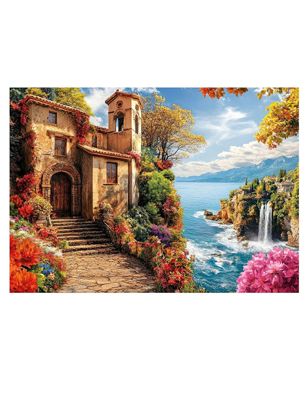 Puzzle 500 Parça Deniz Kenarındaki Villa 20296-1