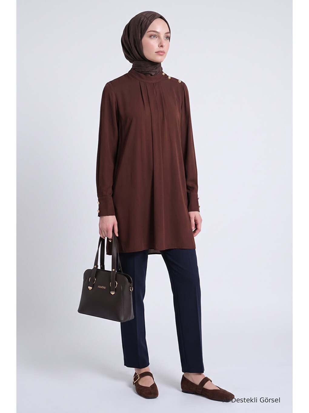 Beli Lastikli Pantolon Lacivert