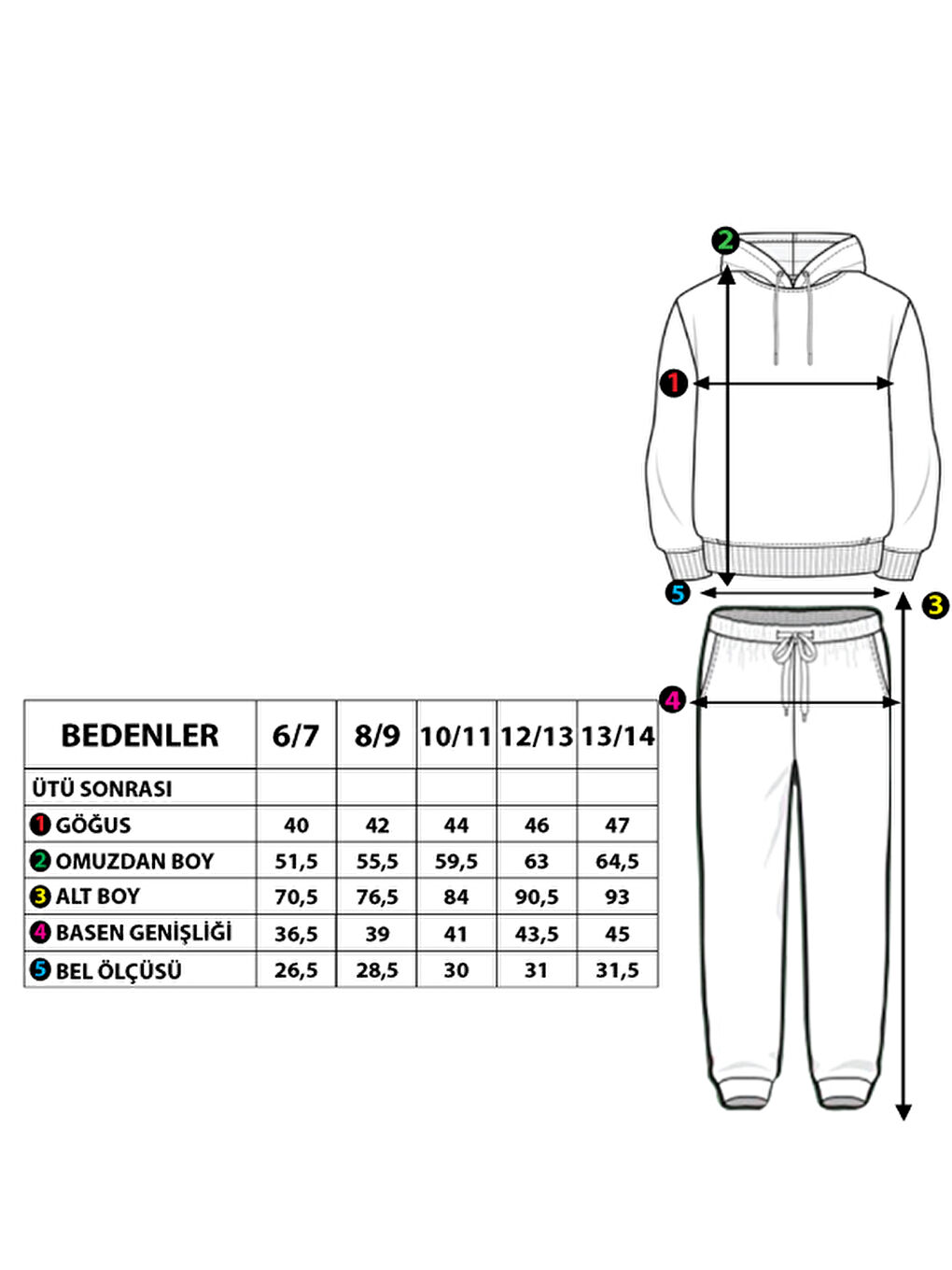 Haki Erkek Çocuk Kapüşonlu Baskılı Eşofman Takımı-1