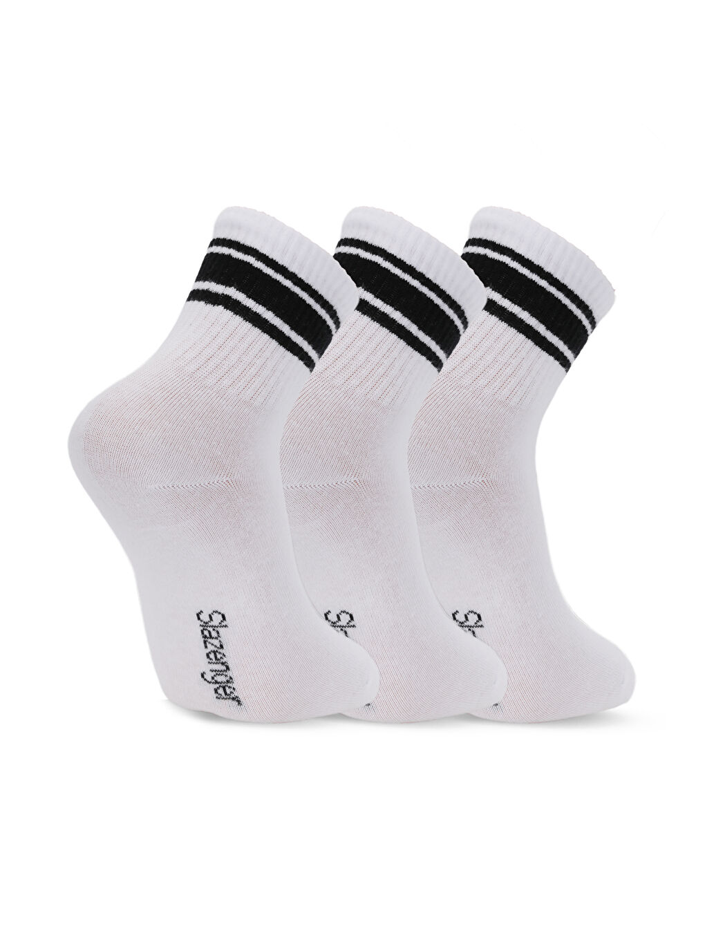 JELLY 3 lü Erkek Beyaz Çorap-1