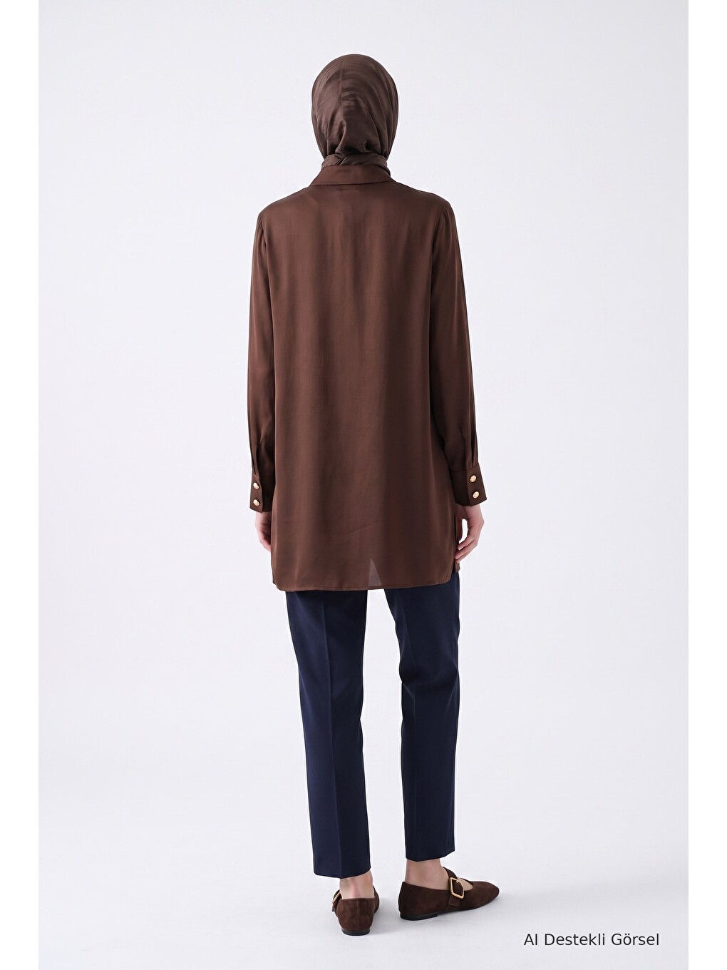 Beli Lastikli Pantolon Lacivert-3