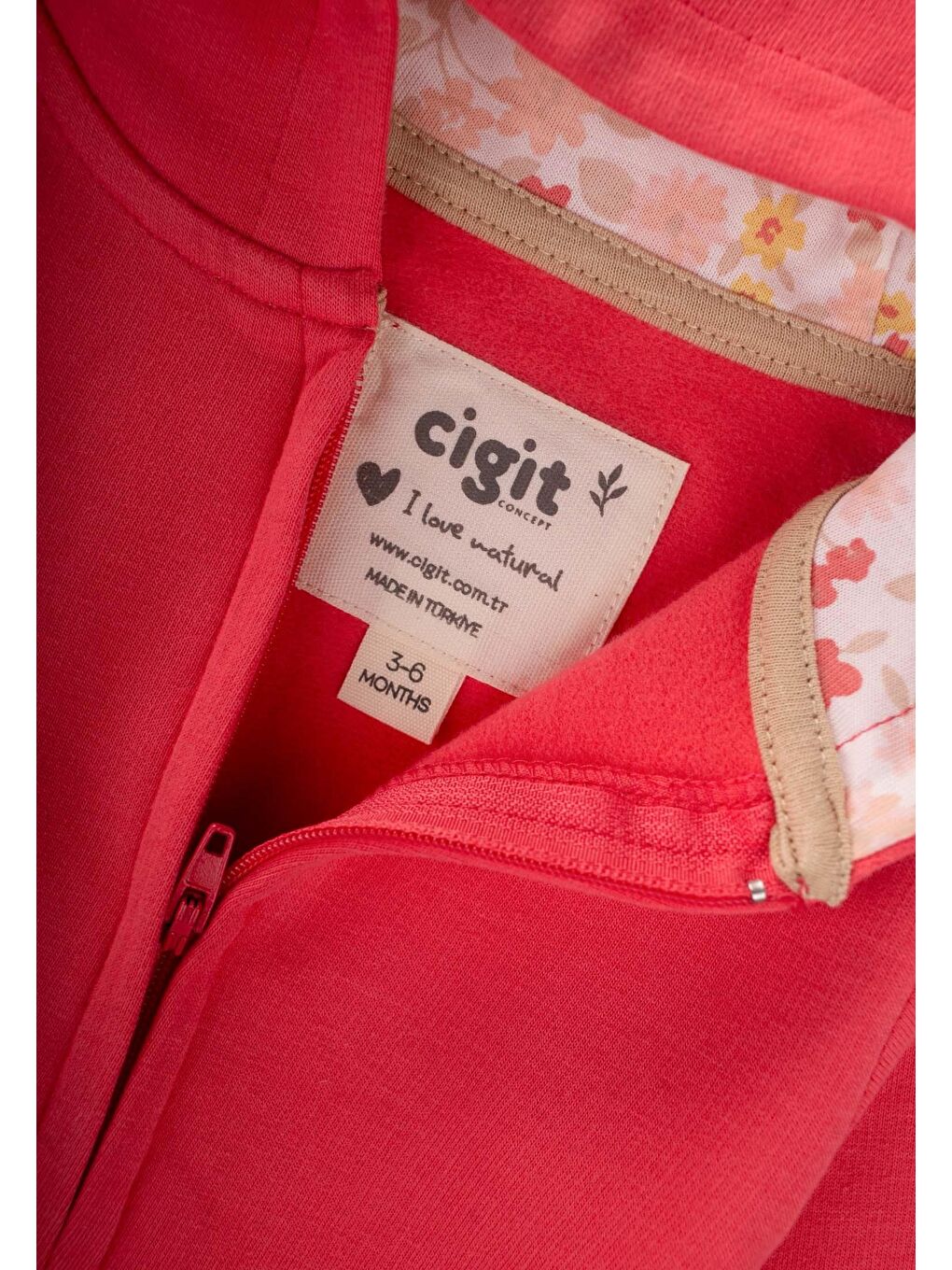 Fermuarlı Tulum 0-3 Yaş Mercan-2