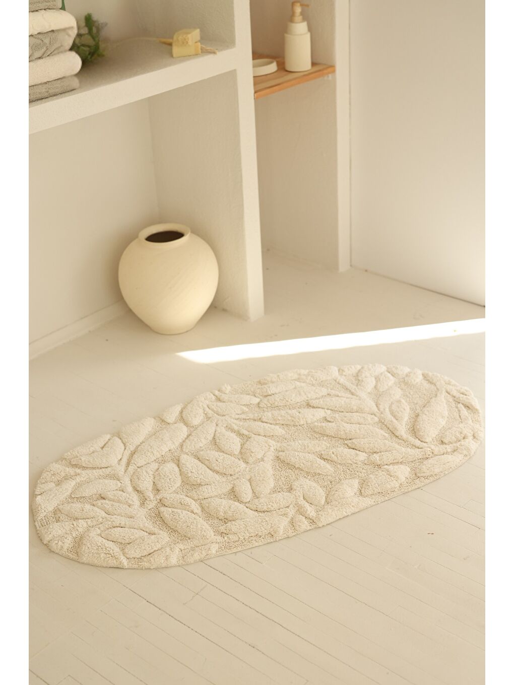 Allesi Banyo Paspası 66x113 Ekru