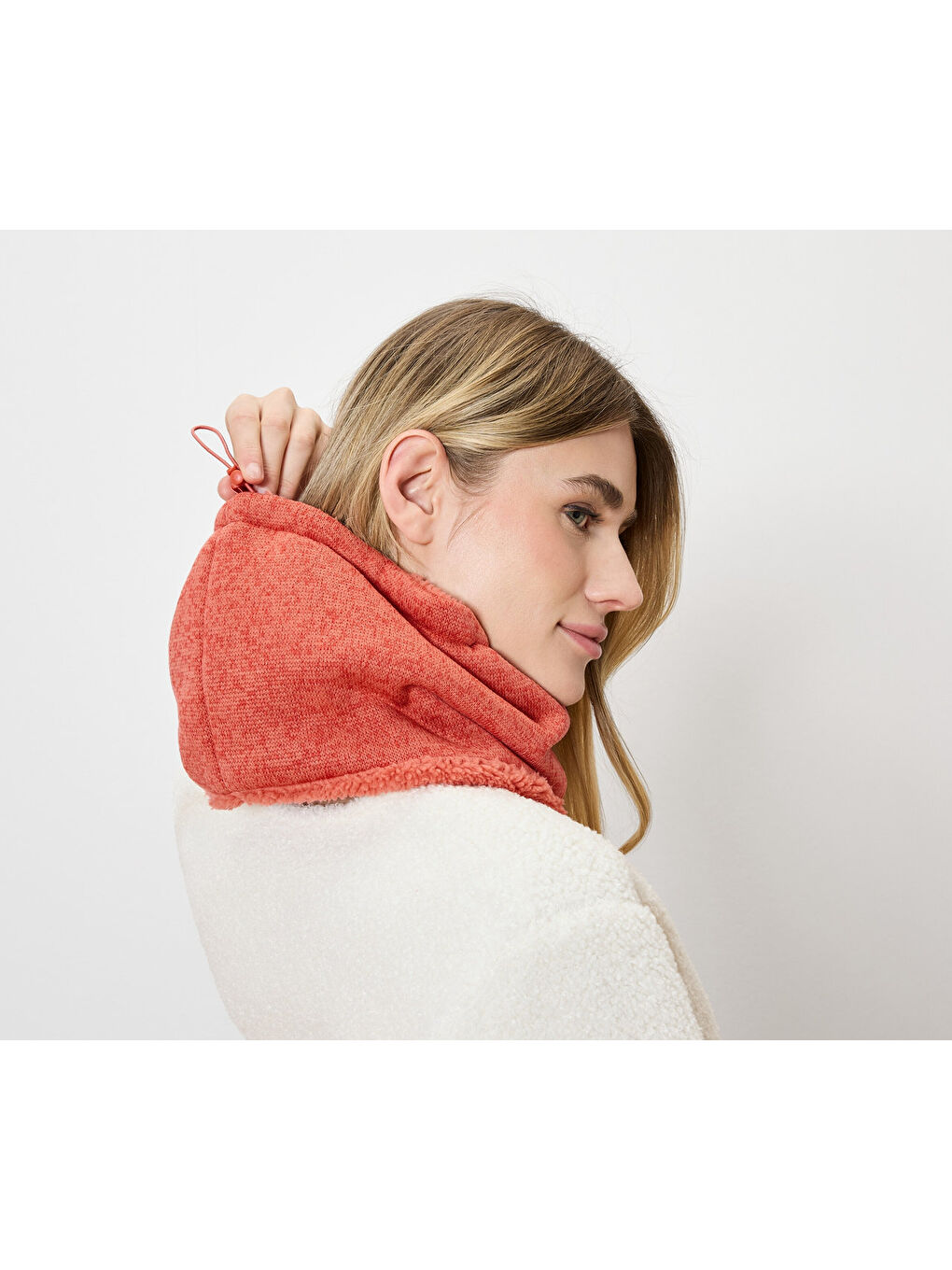 Örgü Polar Boyunluk Turuncu-1