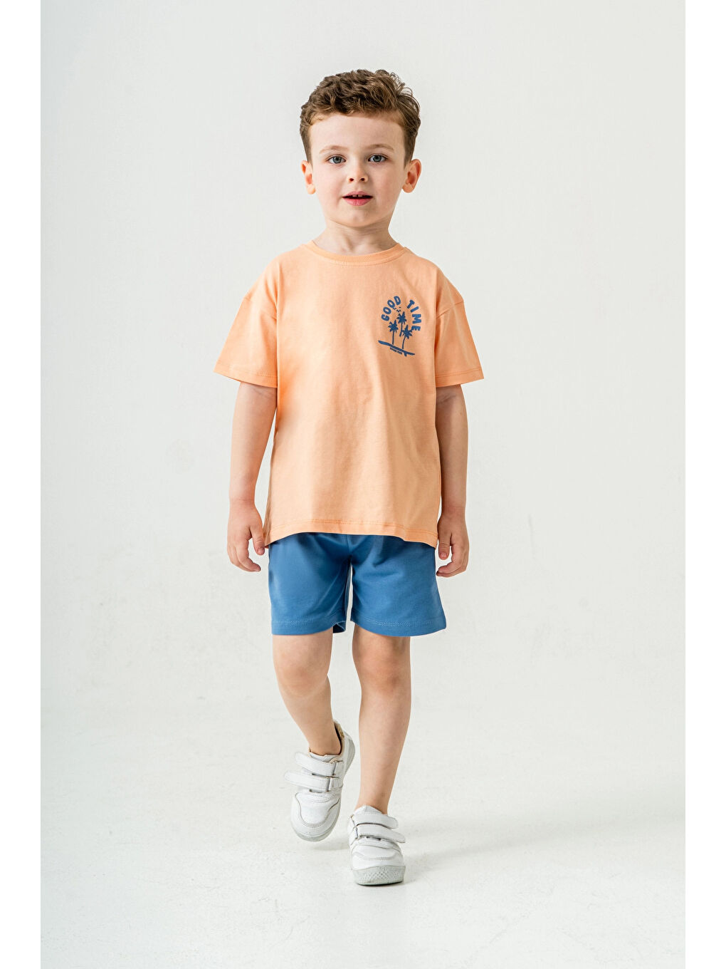 Pembe Good Time Baskılı Şortlu Takım 50305