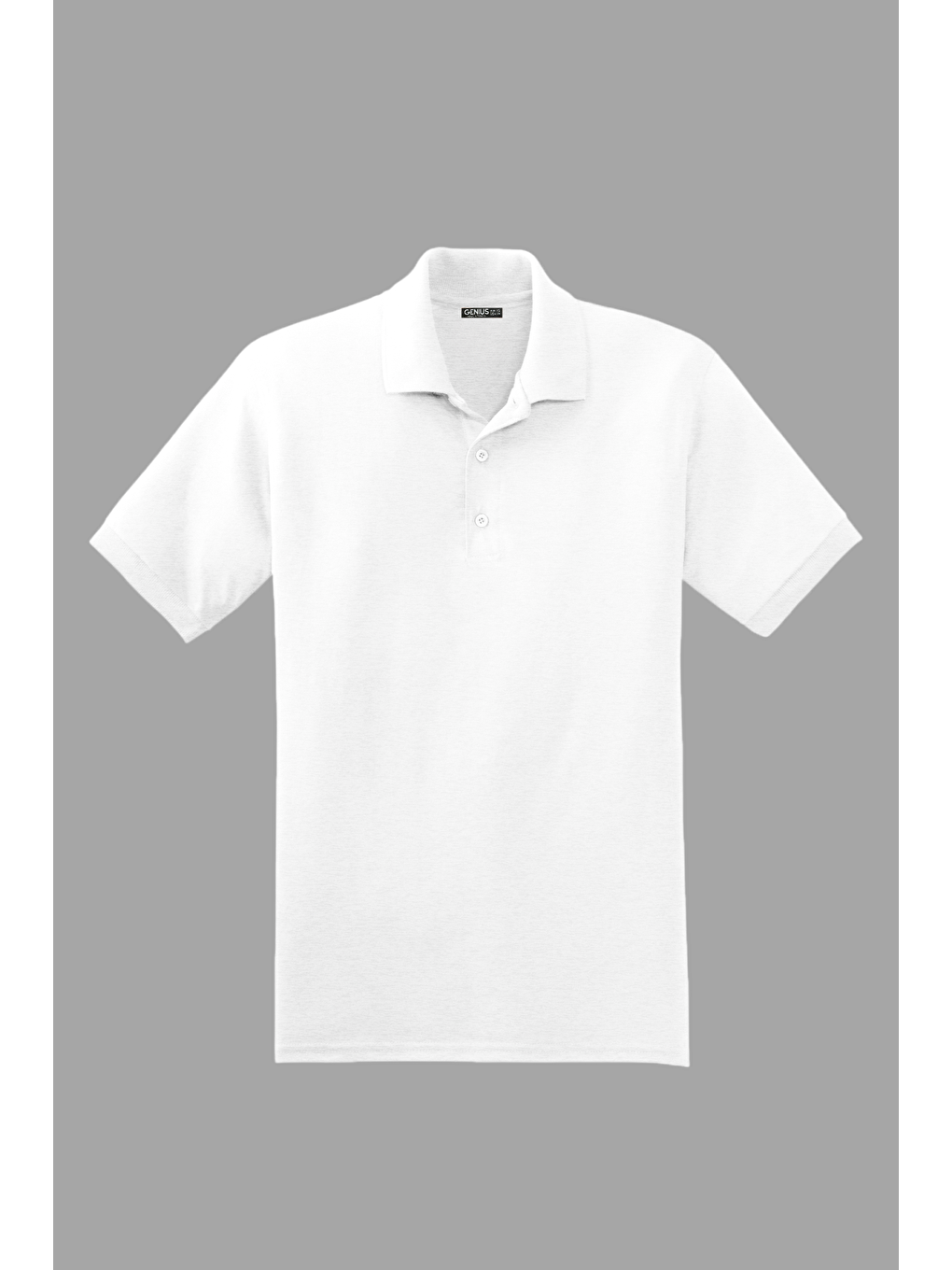 Beyaz Erkek Çekmeyen Pamuklu Kumaş Regular Fit Standart Kesim Kıvrılmaz Polo Yaka Tişört POLOYAKA-TSHIR