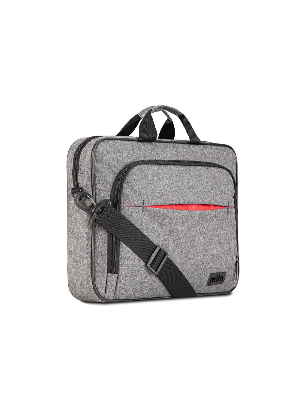 Gri Mila ML-T304 Business Serisi 15.6" Su Geçirmez Kumaş Ve Fermuar ,laptop,notebook Çantası-1