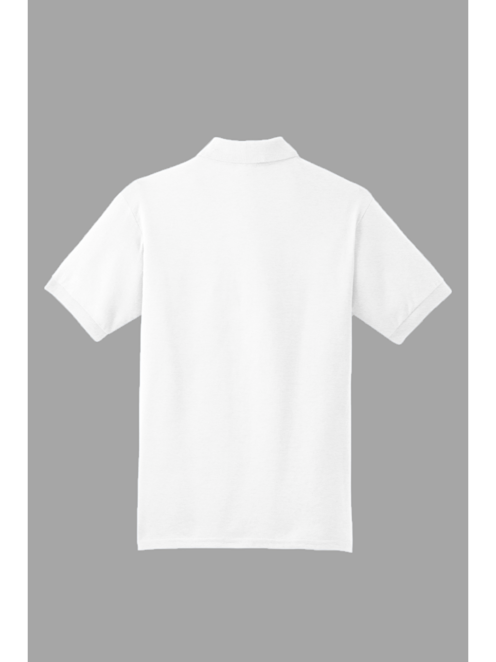 Beyaz Erkek Çekmeyen Pamuklu Kumaş Regular Fit Standart Kesim Kıvrılmaz Polo Yaka Tişört POLOYAKA-TSHIR-1