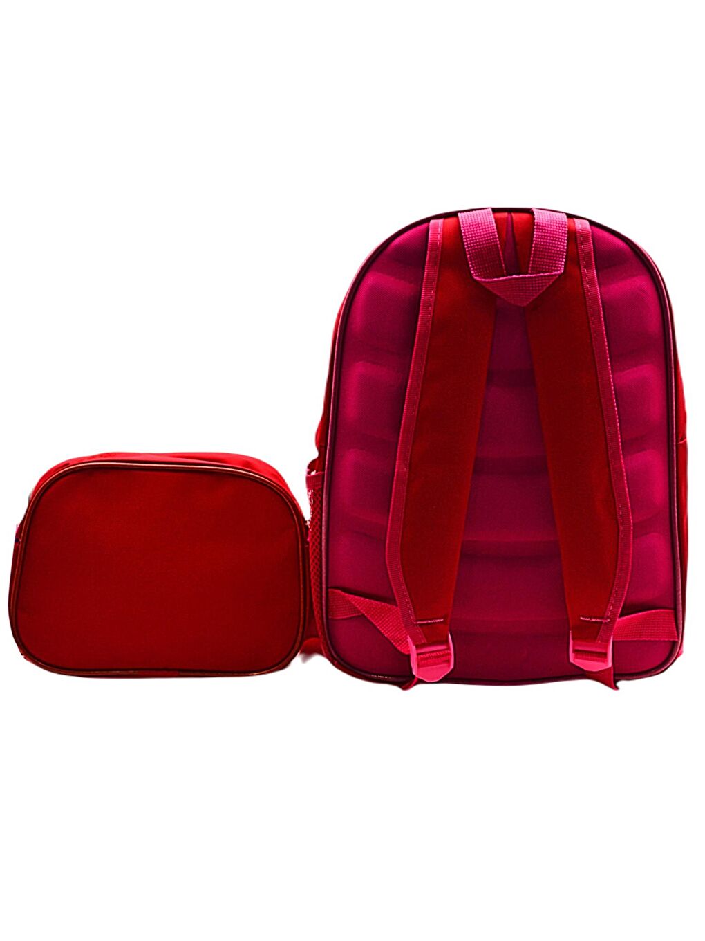 2 Bölmeli Elsa Okul Sırt Çantası Ve Beslenme Çantası Kırmızı KOD:1308-1