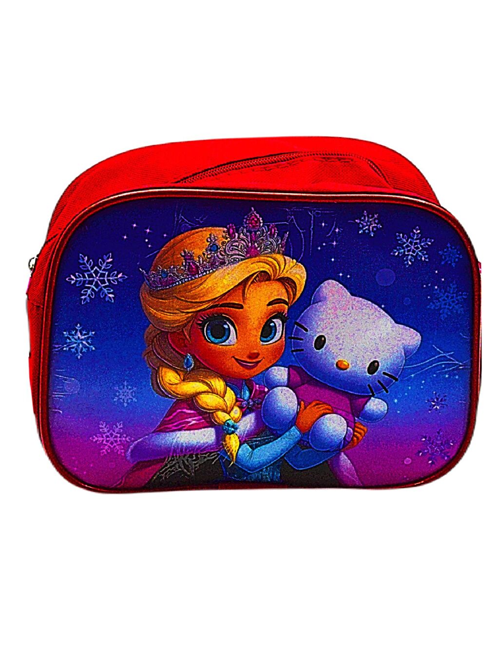 2 Bölmeli Elsa Okul Sırt Çantası Ve Beslenme Çantası Kırmızı KOD:1308-4