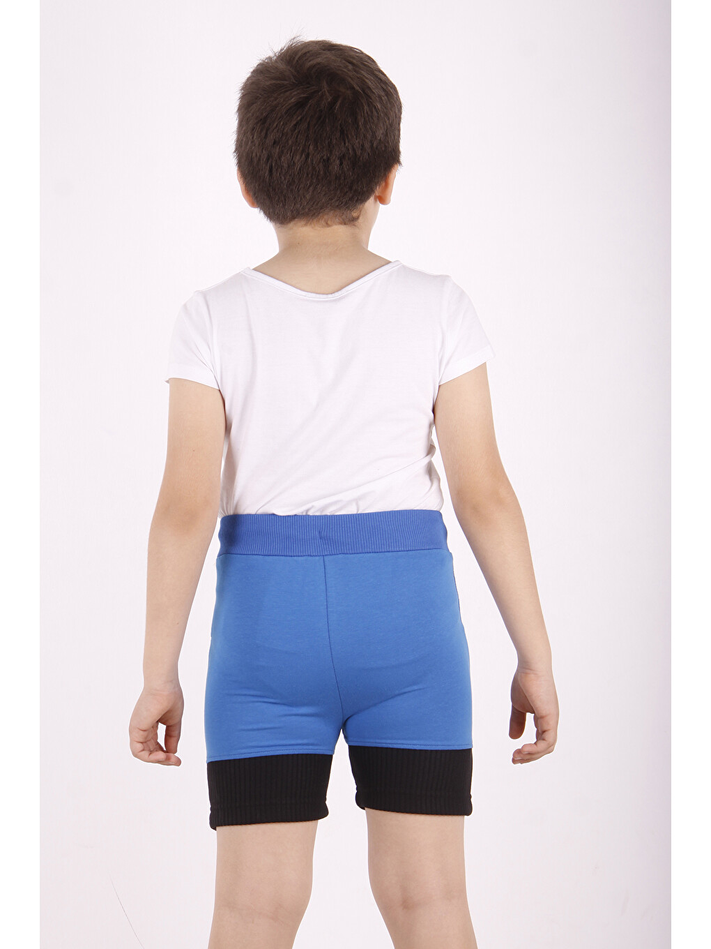 Mavi Erkek Çocuk Sport Şeritli Garnili Şort-2